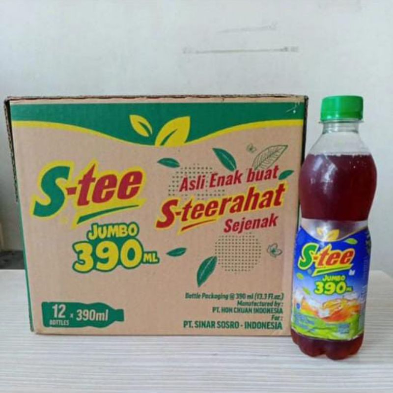 

S-tee Minuman Teh Botol 390ml (1 Dus isi 12 Botol)