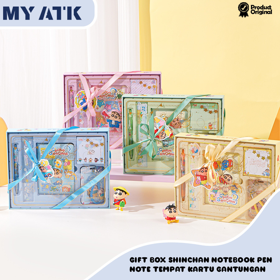 

5 in 1 Gift Box Notebook Crayon Shinchan Birthday Hampers