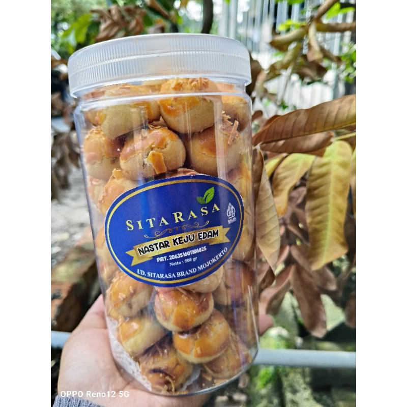 

Nastar keju edam by sitarasa kemasan tabung berat 500gr