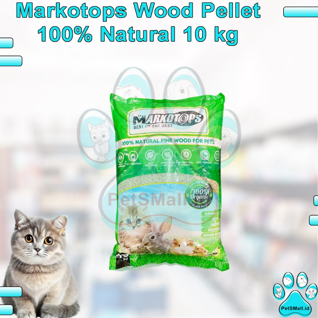 Premium Wood Pelet 10 Kg - Markotops Natural Pine Wood 10 Kg Pelet Kayu Markotop Wood Pelet 10Kg -
