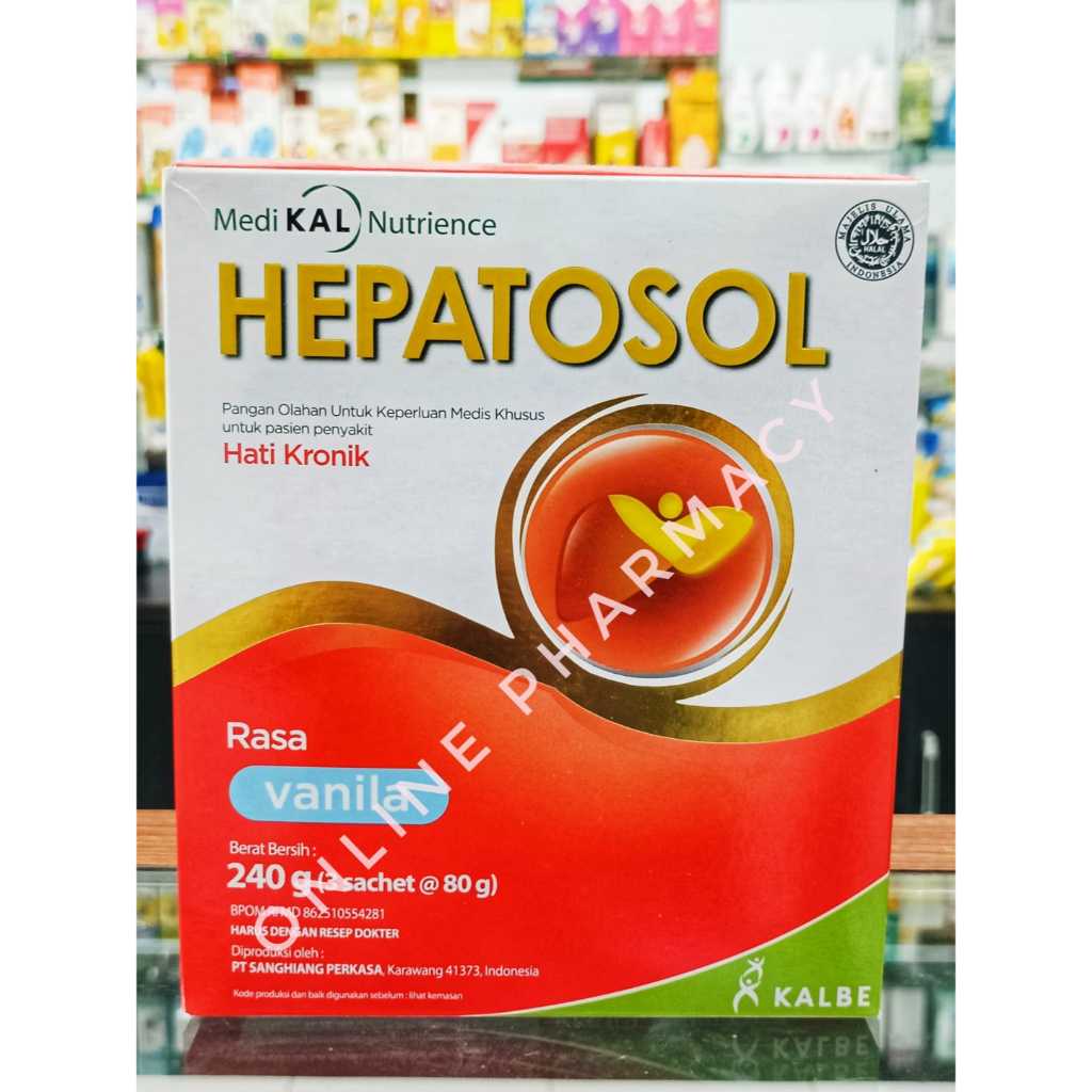 

Hepatosol Rasa Vanila 240 g - Untuk pasien dengan gangguan hati ringan