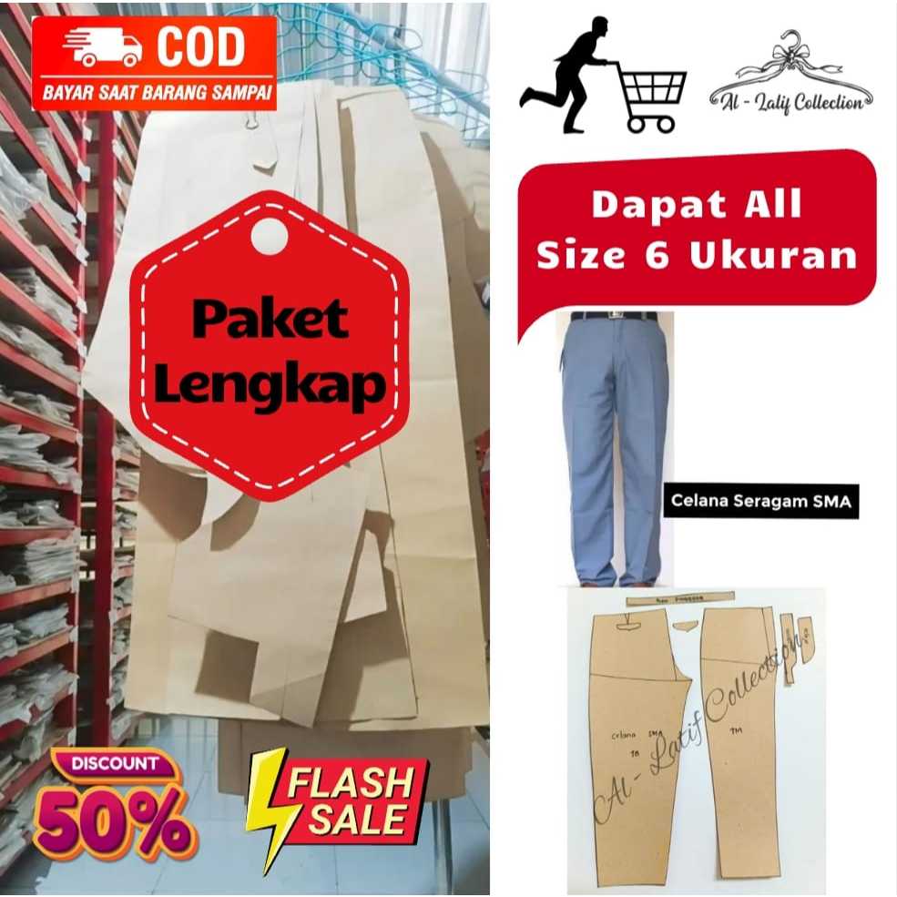 Paket Lengkap POLA CELANA SMA
