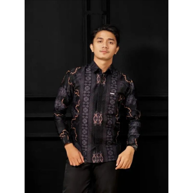 Laksana Batik Premium Sentani Kemeja Batik Pria Slimfit Lengan Panjang