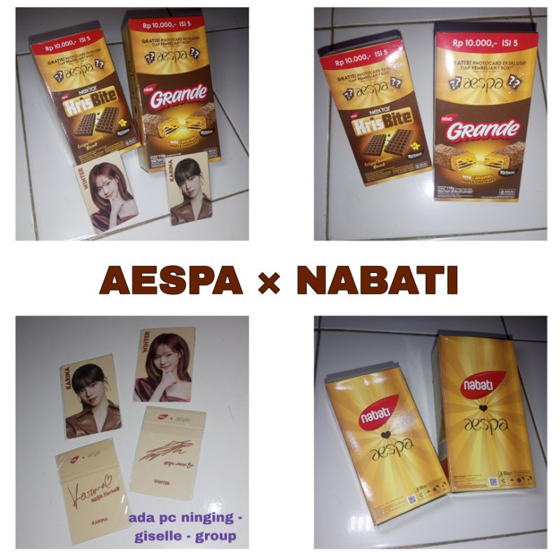 

[READY] OFFICIAL AESPA × NABATI GRANDE NABATI KRIS BITE