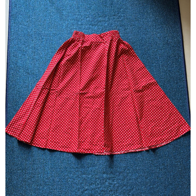[BACA DESKRIPSI] - PRELOVED - ROK SKIRT POLKADOT MERAH 16