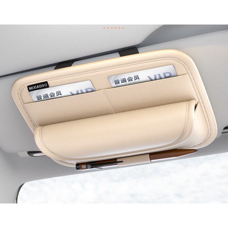 Premium Holder Sunvisor Kacamata Kartu Etoll Visor Organizer 3116