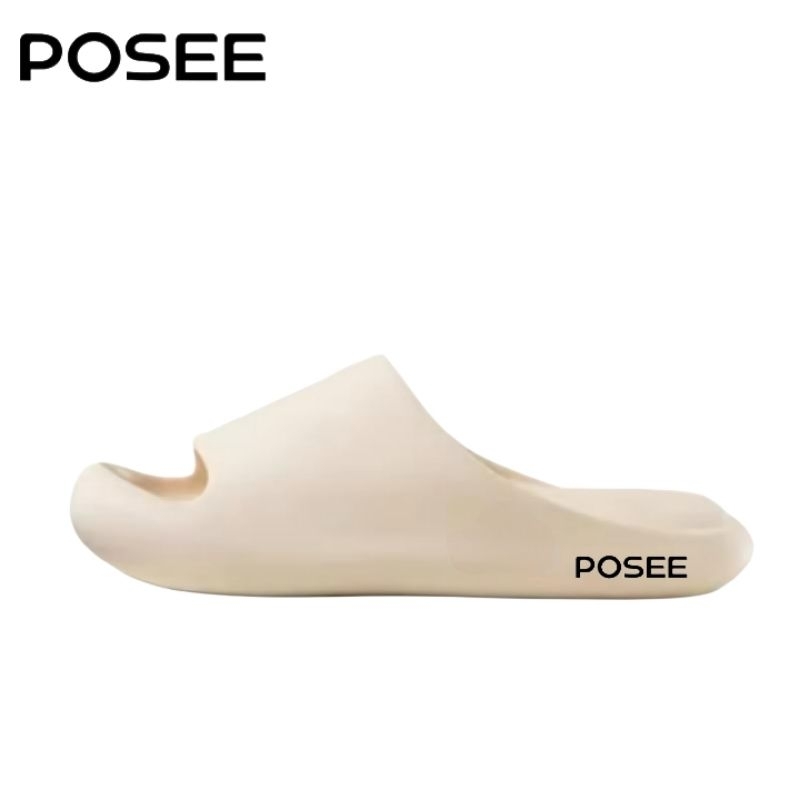 Terbaru Posee Sandal Slop Posee Pria Dan Wanita Sandal Slide Full Karet Kekinian Sandal Slip-On