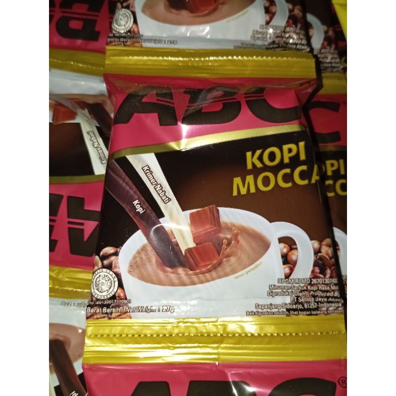 

kopi ABC mocca 1 renceng isi 10 pcs