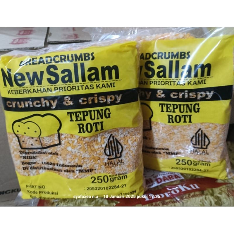 

Breadcrumbs NewSallam Tepung Roti/panir 250gram