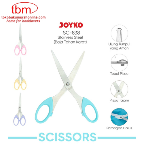 

TBMO Gunting Scissors Joyko SC-838PTL PASTEL COLOR