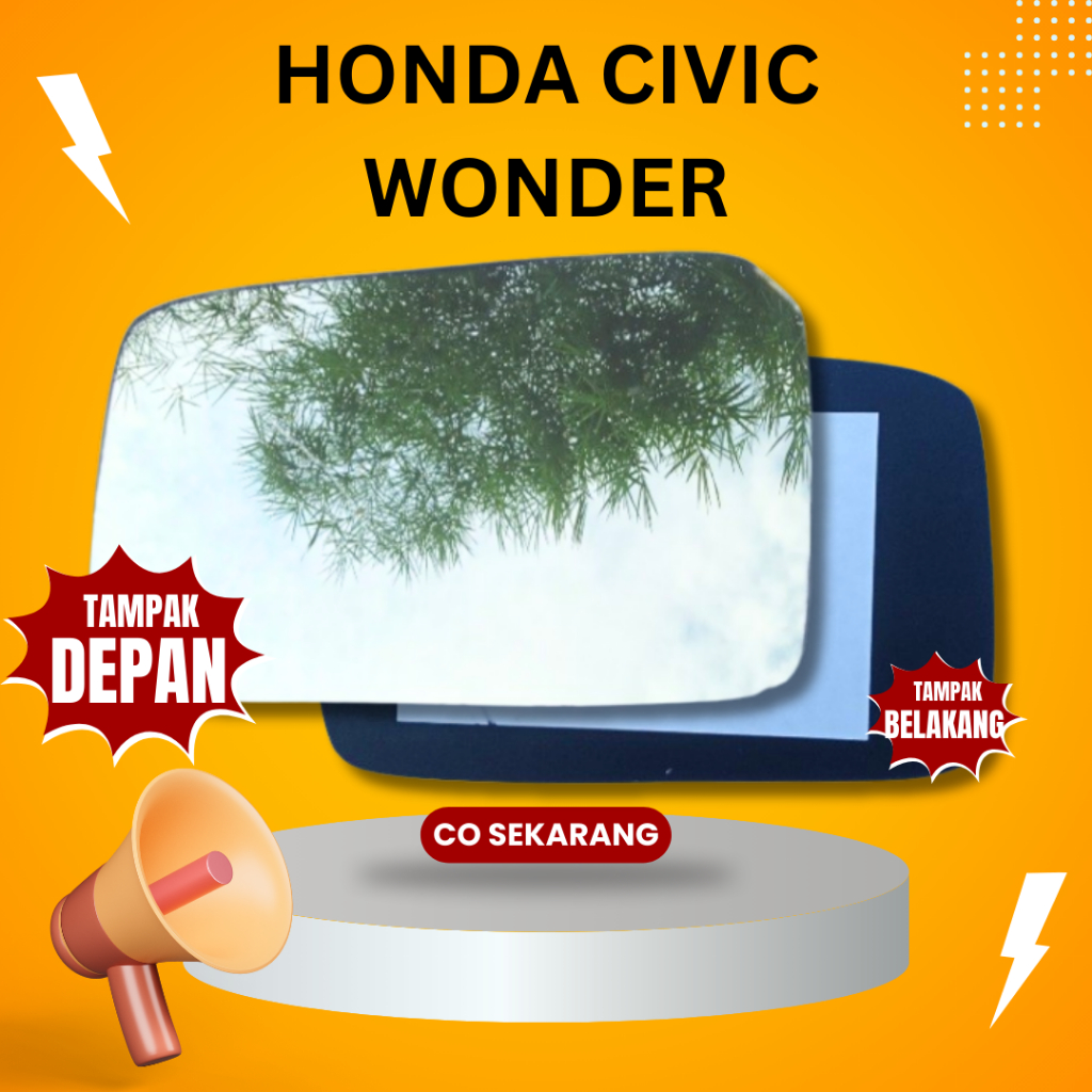 Kaca Spion Honda Civic Wonder Kiri Kanan Kaca Saja