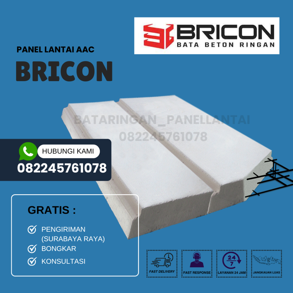 Panel Lantai Bricon Beton Ringan AAC