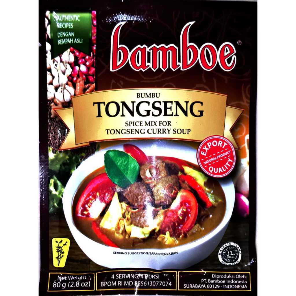 

BAMBOE BARU BUMBU TONGSENG SPICE MIX FOR TONGSENG CURRY SOUP 80 GR