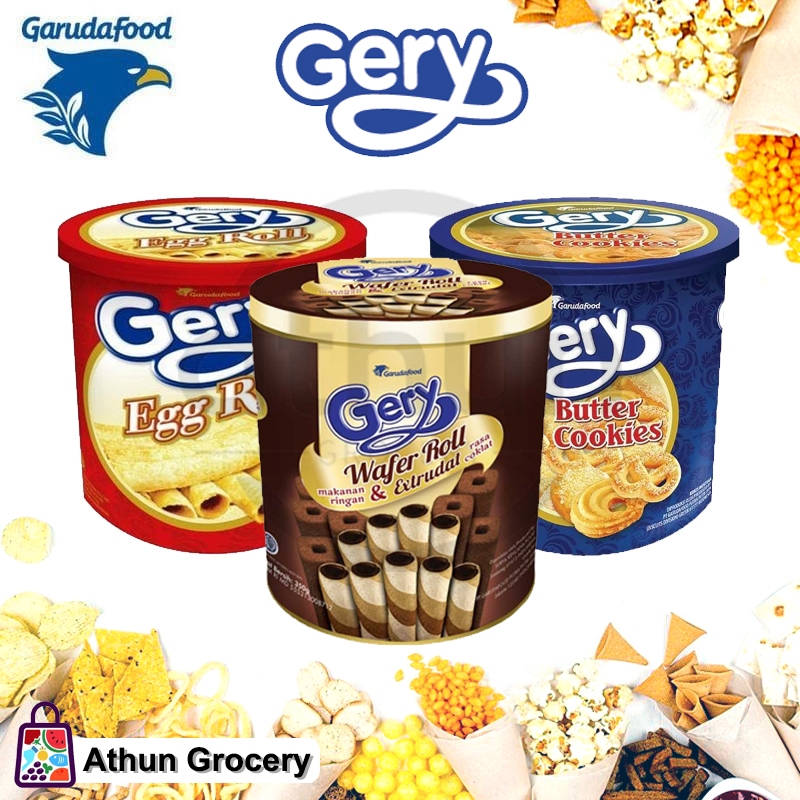 

Gery Butter Cookies / Gery Egg Roll / Gery Wafer Roll Kue Kaleng Lebaran