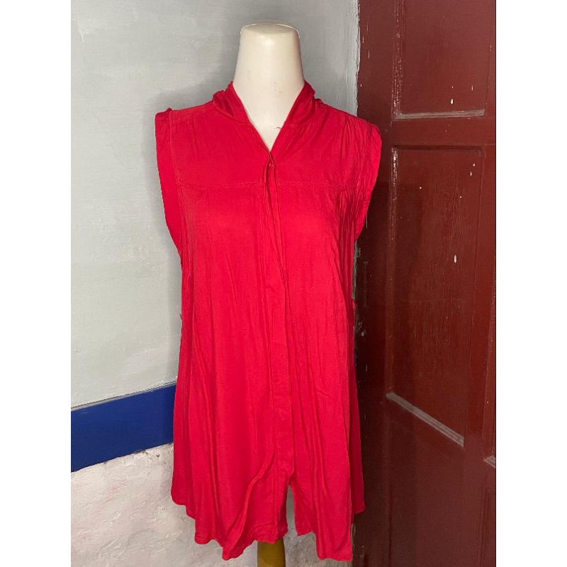 rompi hoodie / rompi bertudung preloved