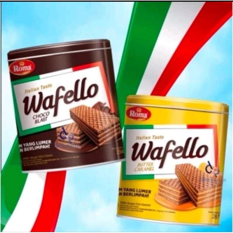 

Roma Wafello Wafer Kaleng 234g