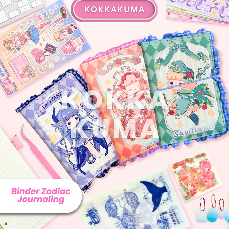 

( KKM ) ZODIAK Diary Zodiak Book SET Planner / Premium Gift Box Sticker Buku Pinset Lengkap
