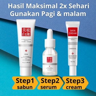 3in1 Set Lengkap Cindynal Cream Flek Hitam Skincare Korea Glowing Pemutih Wajah Bpom