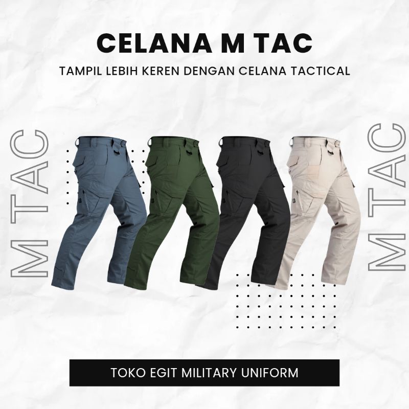celana tactical m tac panjang - celana cargo tactical lapangan m tac
