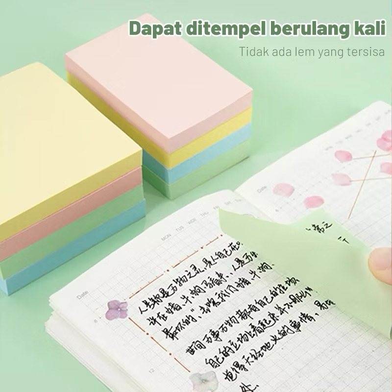 

[READY] JS Sticky Notes 4 Warna 7.6×7.6CM Memo Stick Kertas Memo Tempel Perlengkapan Kantor