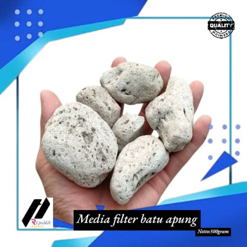 batu apung 500gram / batu apung media filter / batuapung 500gram