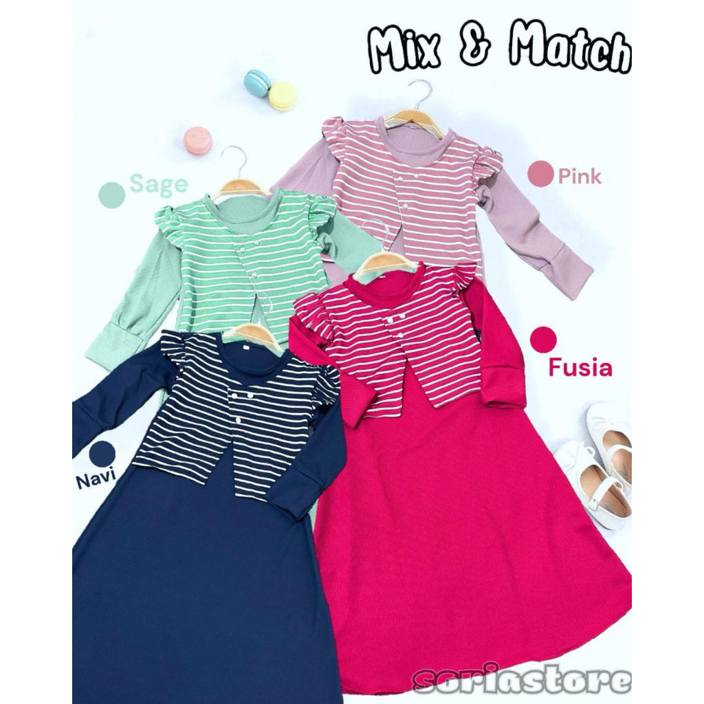 Gamis Muslim Lebaran Anak Perempuan Blazer Rompi Mutiara Usia 1Sampai 12 Tahun Terbaru Adem