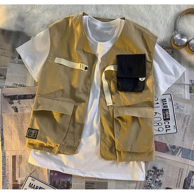 Jaket Rompi Anak Terbaru Rompi Anak Tactical Berkarakter Outdoor Rompi Lapangan Trendy Rompi  Anak L