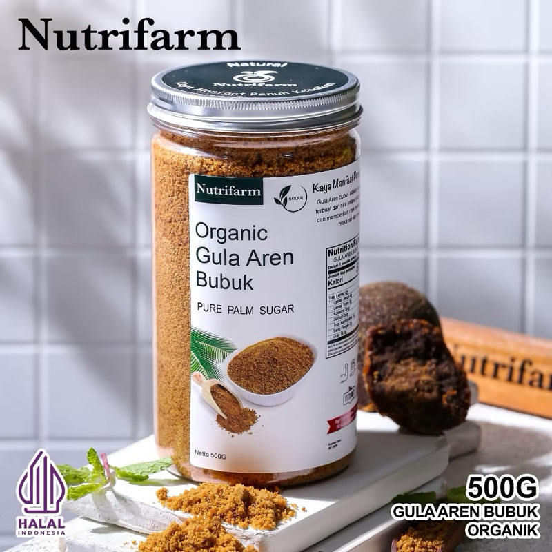

GULA AREN BUBUK 500GR ASLI 100% ORGANIK MURNI NUTRIFARM