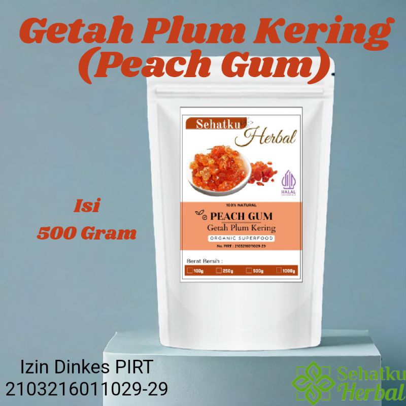 

Sehatkuherbal Peach Gum : Getah Plum isi 500 Gram