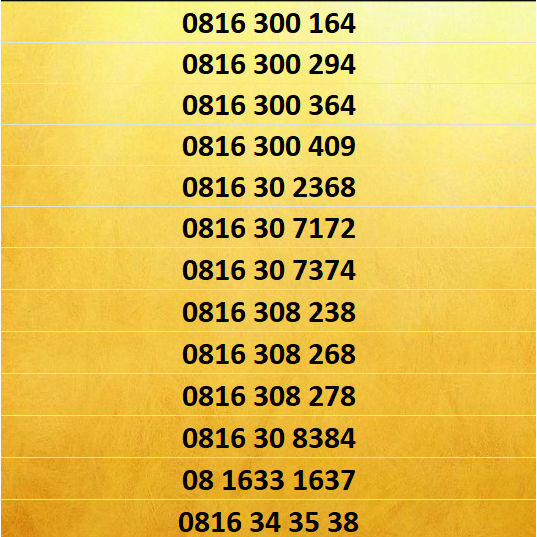 Nomor Cantik IM3 Ooredoo 10 Digit - 0816 33 xxxx - 0816 30 xxxx Part 8
