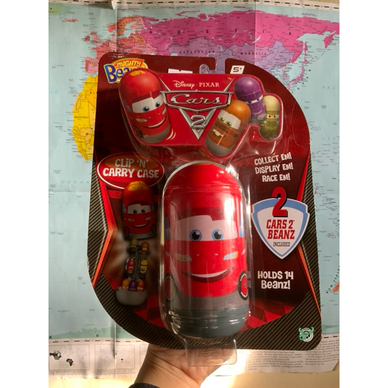 Mighty Beanz Cars 2 Disney Pixar Series (2 beanz dan 1 case/tempatnya)
