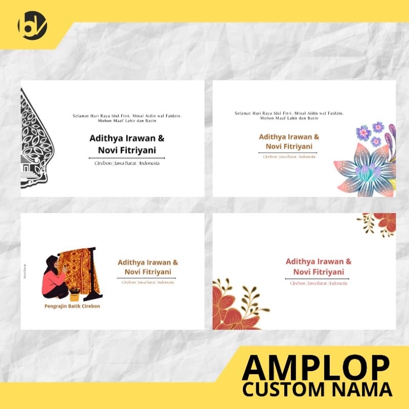 

Amplop Putih Kondangan Model Batik Custom Nama Aestetik Kecil Isi 10 20 50 100pcs Part 1 Cirebon
