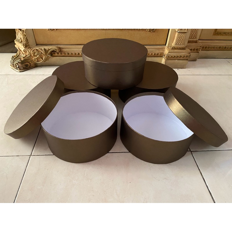 

Box Bulat Bloom Box Kotak Kado D25 T15