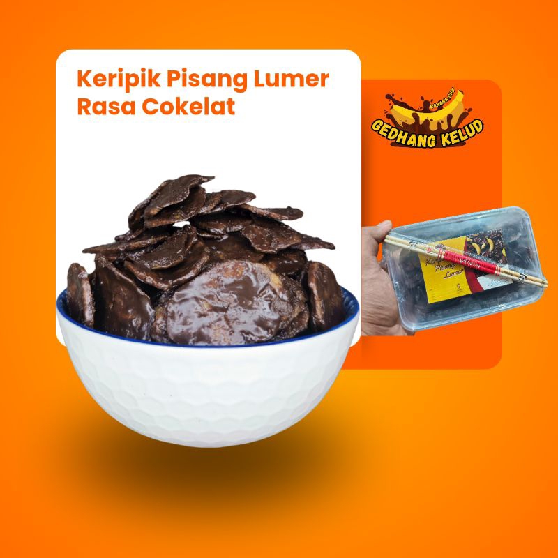 

Keripik pisang lumer rasa cokelat kripik pisang