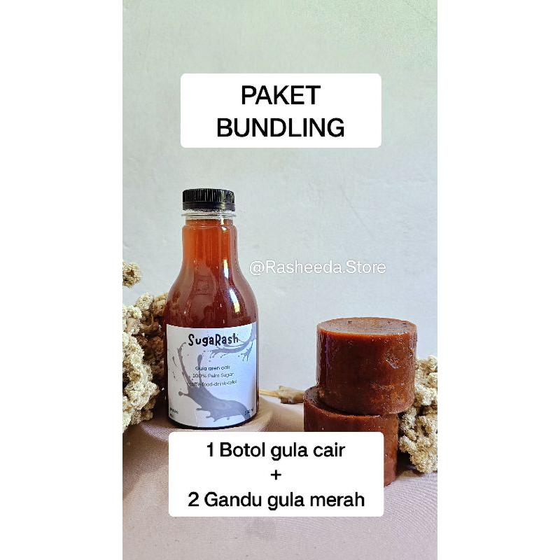 

PAKET BUNDLING 1 Botol+2 Gandu gula aren 100% ASLI