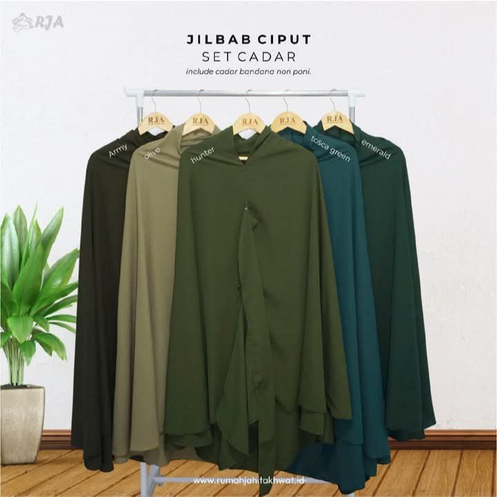 Jilbab Wolfis Ciput Set Cadar