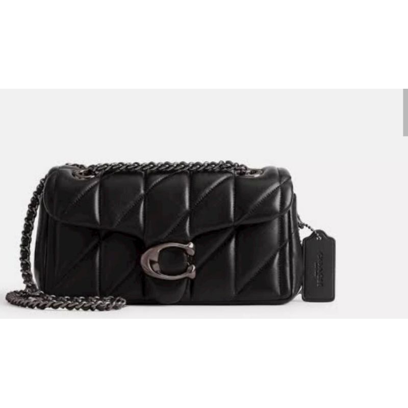 tas coach tabby pull black barcode cp149