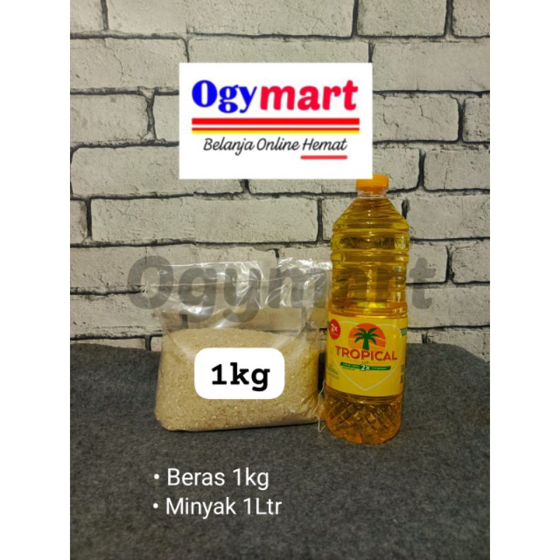 

Paket Sembako Beras 1kg/Minyak 1ltr