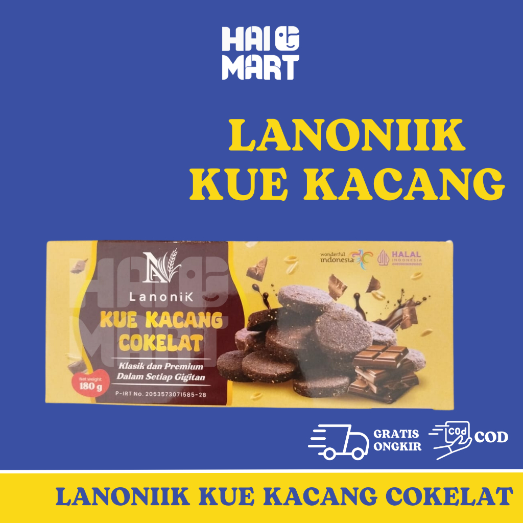 

OLEH OLEH KUE KACANG COKELAT - PEANUT COOKIES LA NONIIK
