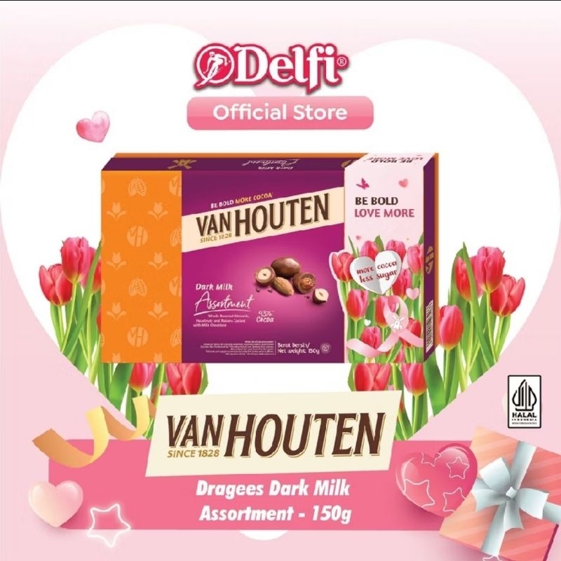 

Van Houten Assortment Box 150gr / Coklat Valentine / Hadiah Valentine Jumbo Chocolate/ Valentine Chocolate / Coklat Box / Hadiah Valentine Box / Coklat Delfi