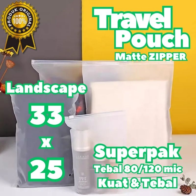Superpak Travel Pouch Organizer Landscape 33x25 / Zipper Storage Bag / Ziplock Organizer Pouch