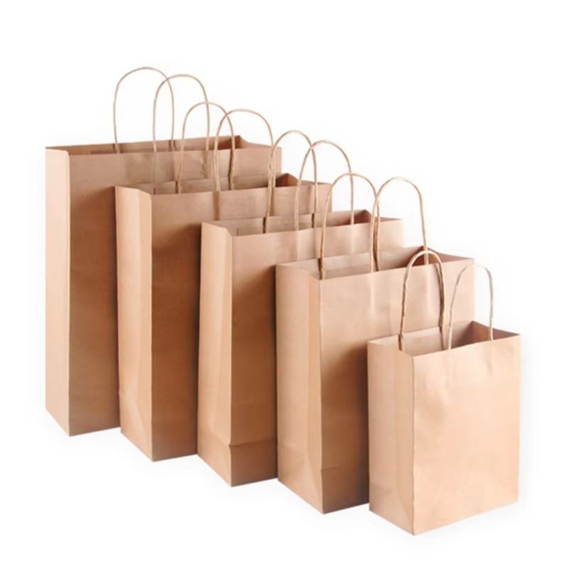 

S (S49) PAPER BAG POLOS WARNA HITAM DAN COKLAT/PAPERBAG SOUVENIR