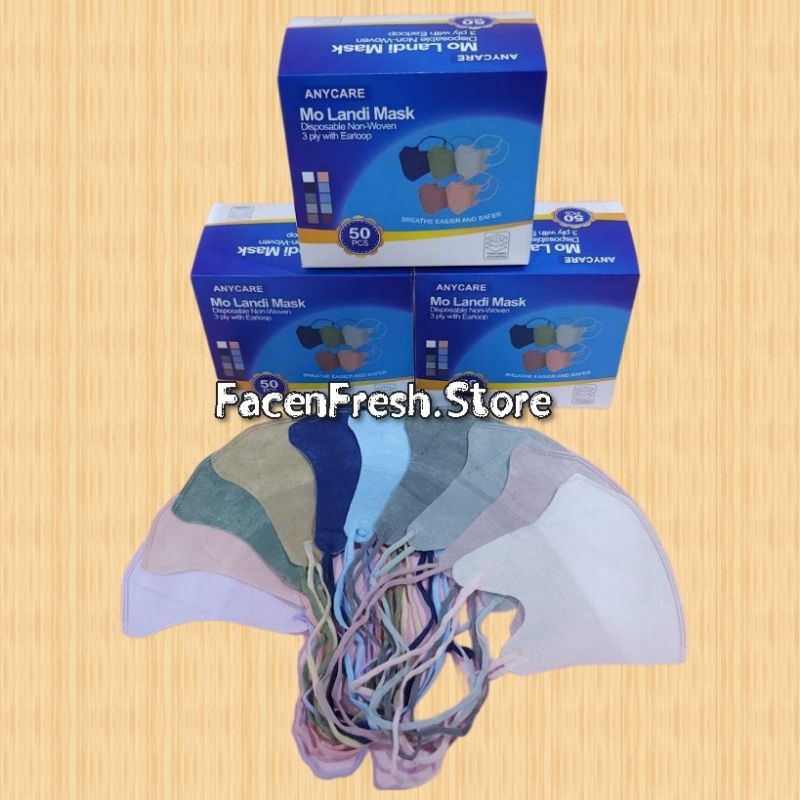 MASKER DUCKBILL HIJAB MIX WARNA 3ply