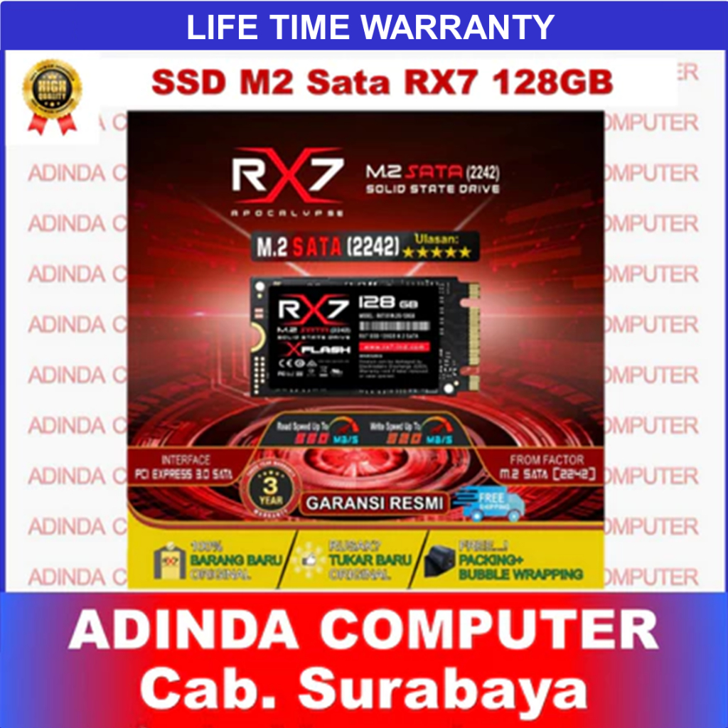 SSD M2 Sata RX7 128GB & 256GB