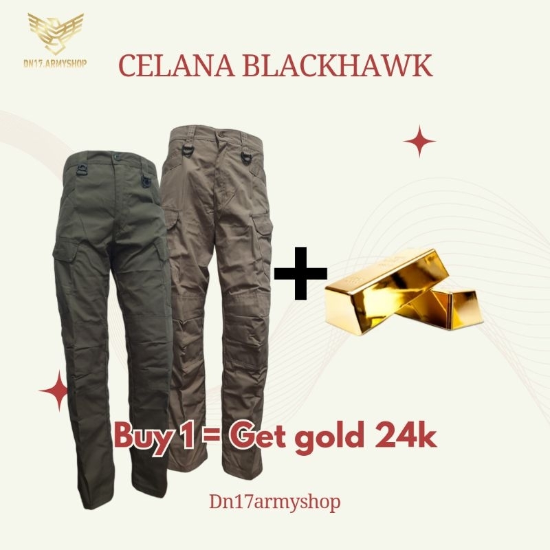 Celana Tactical Krem/Khaki Celana Blackhawk PDL Cargo Pria