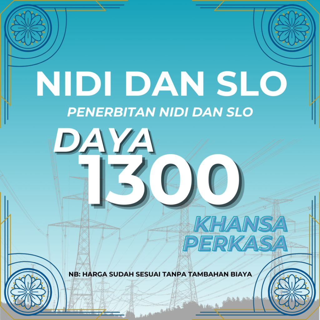 SLO PLN MOBILE DAYA 1300 NIDI SLO PASANG LISTRIK PLN MOBILE