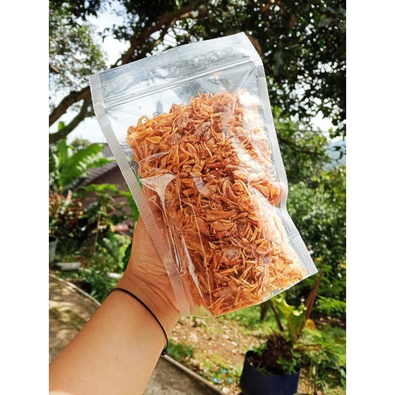 

BAWANG GORENG SUMENEP ASLI TANPA TEPUNG KEMASAN POUCH 300Gr