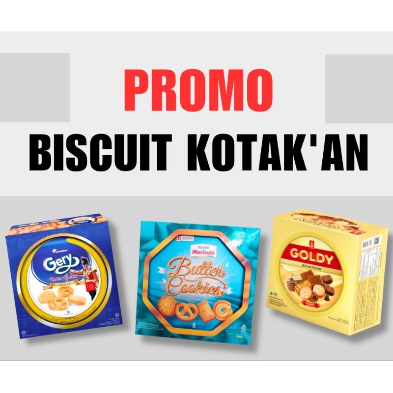 

PROMO Kue Lebaran Butter Cookies, Gery, Goldy wafer, roll, biscuit