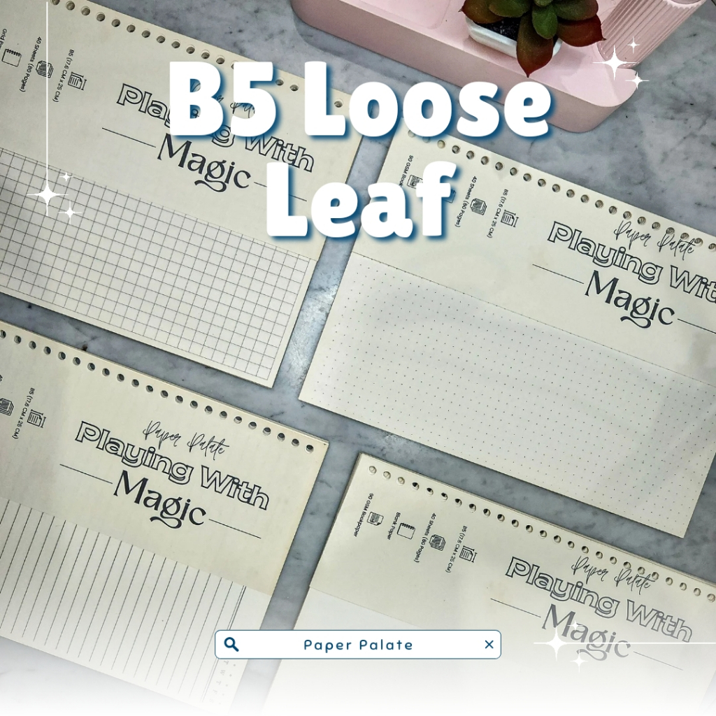 

Loose Leaf A5/B5 Bookpaper 75 GSM / Bookpaper 90 GSM / HVS 100 GSM / Isi Binder / Binder Refill