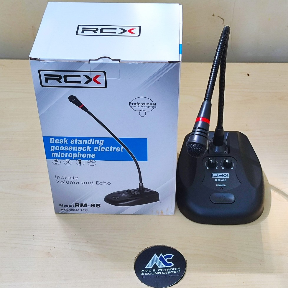 Microphone Meja RCX RM 66 + ECHO / Mic Meja Podium ECHO